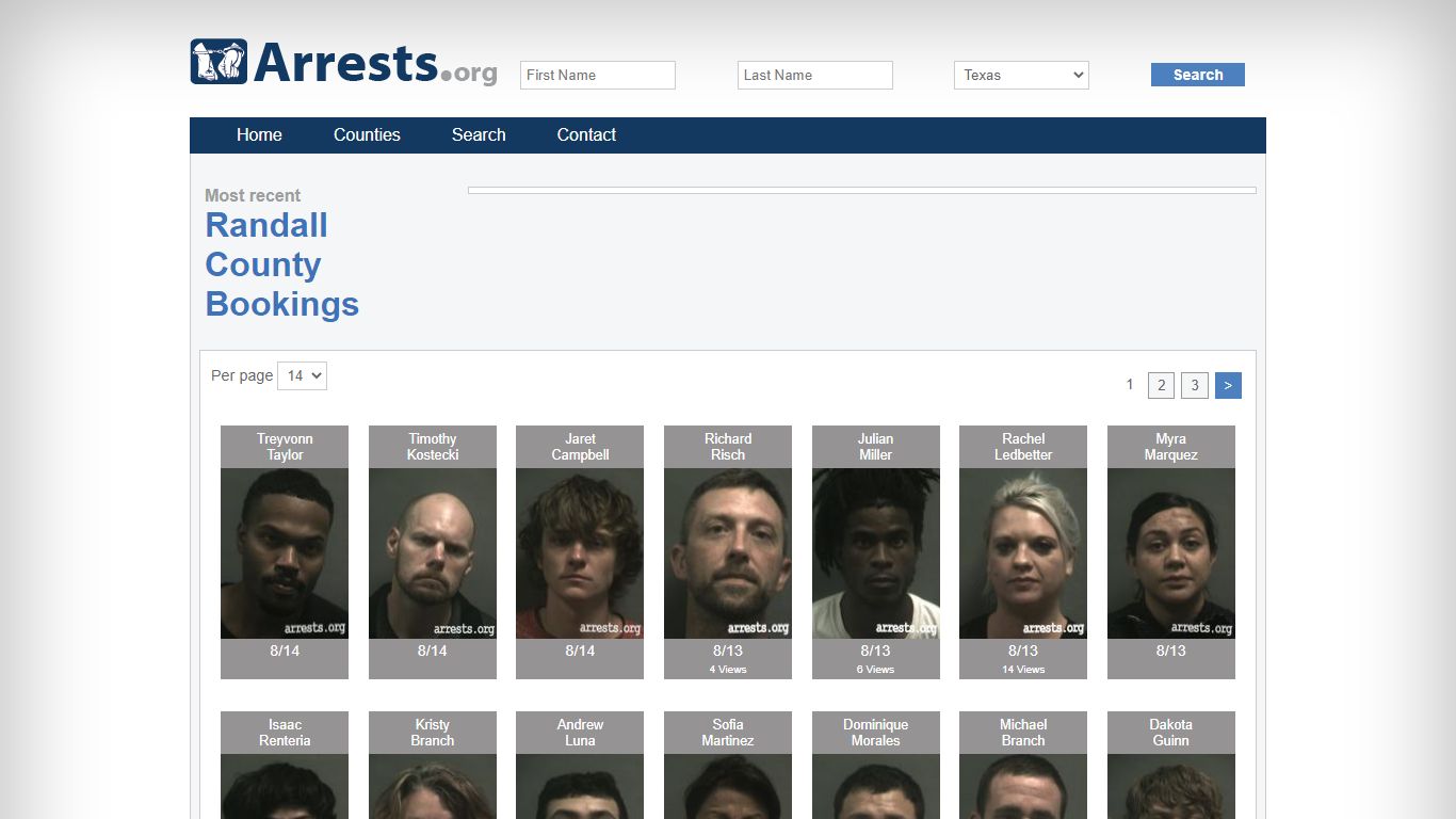 Randall County Arrests and Inmate Search